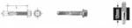 Uncanny Brand Self-drill insert with hex bar 5.5*32mm 12mm