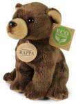 Rappa Ursuleț de pluș maro așezat 15 cm ECO-FRIENDLY (RP252226)