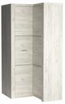 Bogdan Furniture Europe Ъглов гардероб Indianapolis I-14, бял крафт