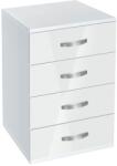 Bogdan Furniture G Скрин с чекмеджета Memo. bg, модел BM-Ava 500, бял гланц