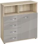 Bogdan Furniture G Скрин Memo. bg, модел BM-Ava 14-1000, ГБ сонома и сиво гланц