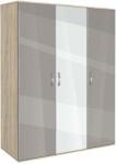 Bogdan Furniture G Трикрилен гардероб Memo. bg, модел BM-Ava 3, ГБ сонома и сиво гланц