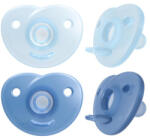Philips játszócumi szilikon Soothie 0-6hó fiú 2db - vital24