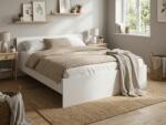  Ágy ELISA 180 x 200 cm, fehér Ágyrács: Lamellás ágyrács, Matrac: Deluxe 10 cm matrac