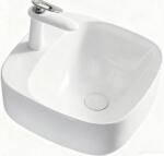  A. D. Quvinda, pultra ültethető mosdó, csaplyukkal 41.5x41.5x15.5 cm, XS-0160