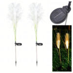 Malatec 2db Dekoratív LED Napelemes Kerti Lámpa - Pampa fű, 85cm