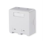 Triton Metz Connect 1309150002KE Hálózati csatlakozódoboz Falra szerelhető Szereletlen 2 port Tiszta fehér (1309150002KE) (1309150002KE)