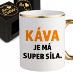 Style Couture Fehér Bögre Irodai Ajándék Kollégának Kávé Az Én Szuper Erőm Nyomat