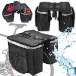 SD Kerékpáros Táska Kerékpáros Csomagtartó Táska Kétrekeszes Tágas Hátsó Láda (MOCNA GRUBA TORBA SAKWA ROWEROWA)