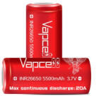Vapcell 26650 3.7V 5500mAh Li-ion ipari cella akku/akkumulátor