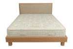 Ágy manufaktúra Ágota Plusz bükk ágykeret szövet betéttel 140x200 - matracasz