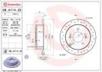 BREMBO Brzdový kotúč BREMBO 08. A114.2X (08.A114.2X)