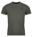 Fred Perry Rövid ujjú pólók TWIN TIPPED T-SHIRT Zöld EU M
