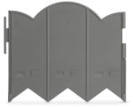  Virágágyás szegély / kerítés - 20 x 17, 5 cm - szürke - 12 db / csomag (GL11468M)