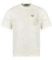 Fred Perry Rövid ujjú pólók POCKET DETAIL T-SHIRT Bézs EU M