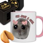 Style Couture Bögre Szív Aranyos Lány Viral Szomorú Hörcsög IM Just A Girl |sütemény