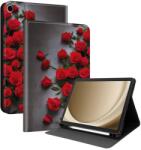  ART Husă tip carte pentru Samsung Galaxy Tab A9+ / Galaxy Tab A11+ RED ROSES