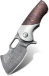 HARAHU MI-29038 damaszk összecsukható vadászkés - Barna KP29038