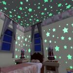 HARAHU Foszforeszkáló Csillagok falimatrica-Zöld KP6007