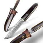 HARAHU KU-31416 damaszk outdoor kés - Barna KP31416