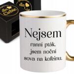 Style Couture Fehér Bögre Kerámia Ajándék Az Irodába A Kollégának Én Vagyok Az Éjszakai Bagoly