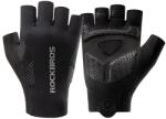 Rockbros Ujjatlan rövid kerékpáros kesztyű M-es méret fekete (5907769373688)