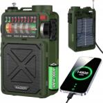  Raddy RE40 Mentőrádió 3az1ben Solar Usb hajtókar Powerbank Iránytű Sos (RADJO KRUDKOFALOWE)