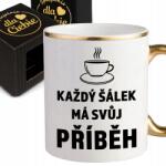 Style Couture Bögre, fehér kerámia, 330ml, arany fül és perem, új