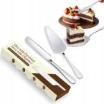  Rozsdamentes acélból készült torta- és desszertkészlet, amely kést és spatulát tartalmaz (YB-2025-0331-3)