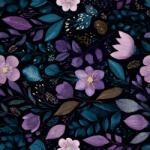 Takoy Elasztikus csipke 15 cm lila virágok Relax