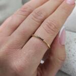 LeksusGold Arany gyűrű fekete cirkónia kövek Au585 (GP.05.038K)