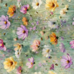 Takoy Elasztikus csipke 15 cm réti virágok és méhek