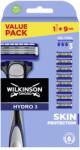Wilkinson Sword Hydro 3 защита за кожата + 9 броя накрайници