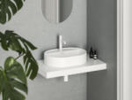 RAVAK Ceramic Slim Shelf O 55 kerámiamosdó matt fehér (XJX0E155001) - csempekert