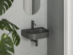 RAVAK Ceramic Slim Wall O 55 N kerámiamosdó antracit (XJX03155002) - csempekert