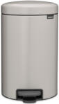 Brabantia NewIcon pedálos szemetes, lecsapódásgátló fedővel, 12L, acél, hamvasszürke