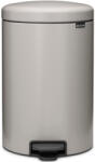 Brabantia NewIcon pedálos szemetes, lecsapódásgátló fedővel, 20L, acél, hamvasszürke