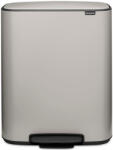Brabantia Bo Pedal Bin pedálos szemetes, 60L, acél, hamvasszürke