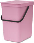 Brabantia Sort & Go konyhai szemetes felnyitható fedővel, 25L, rózsaszín-lila