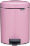 Brabantia NewIcon pedálos szemetes, lecsapódásgátló fedővel, 5L, acél, acél, rózsaszín-lila