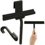 KIK Gőz vízlehúzó zuhanykabin ablaküvegekhez, fekete szilikon (KX4318) Ablaktisztító