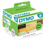 DYMO Etikett, LW nyomtatóhoz, műanyag, 36x89 mm, 260 db etikett, átlátszó