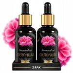 Aromaholik Geránium illóolaj 100% Természetes Aromaterápiás Illóolaj 2x 30ml (Olejek z Geranium Eteryczny do Sauny)