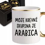 Style Couture Bögre Fehér 330ml Irodába Ajándék Kollégának A Vércsoportom Arabica