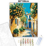  Napsütötte citromliget - számfestő készlet - 80×100 cm (Keret nélkül)