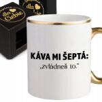 Style Couture fehér bögre, kerámia, motivációs, arany fül és perem