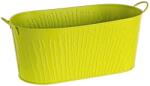 Bizzotto Ghiveci oval metal verde 33 cm x 15 cm x 14 h (BI0502811B)