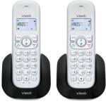 VTech Telefon fix fara fir VTech CS1501 Duo, functie blocare apeluri, ecran iluminat, alb (CS1501)
