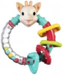 Sophie la girafe Jucarie zornaitoare si inel gingival Sophie la Girafe, multicolor, 4 forme geometrice (200179)
