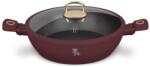 Berlinger Haus Cratita cu capac 30 cm 4, 5L Leonardo Collection Berlinger Haus BH 8039, visiniu mat, mancarea nu se lipeste, compatibila cu inductie